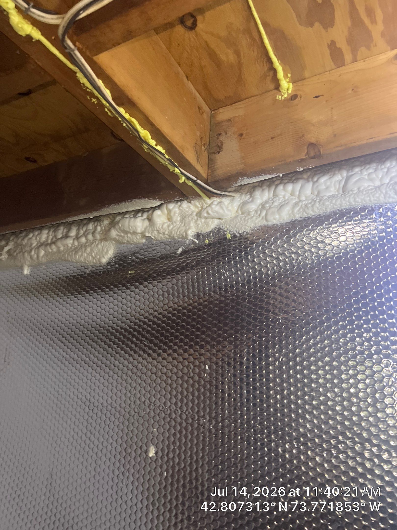 Attic and Rim Joist Insulation Upgrade Project in Clifton Park by Saffron Elite Home Performance & Building Science