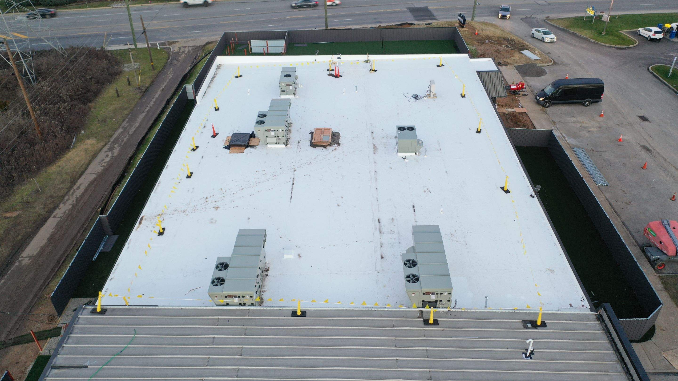 Commercial Roofing Installation using GAF TPO by All Site Roofing