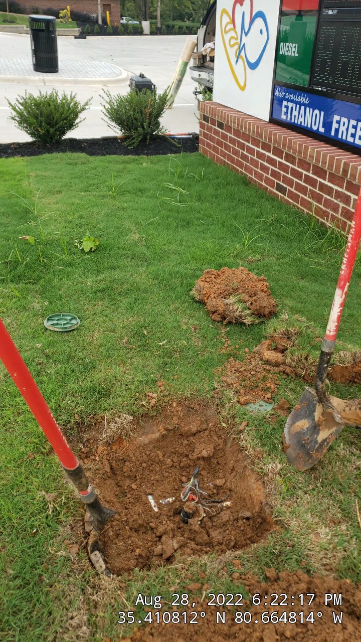 Harris Teeter Fuel Station Project Concord NC - (Commercial) by Carolina-Metro Landscape, Inc