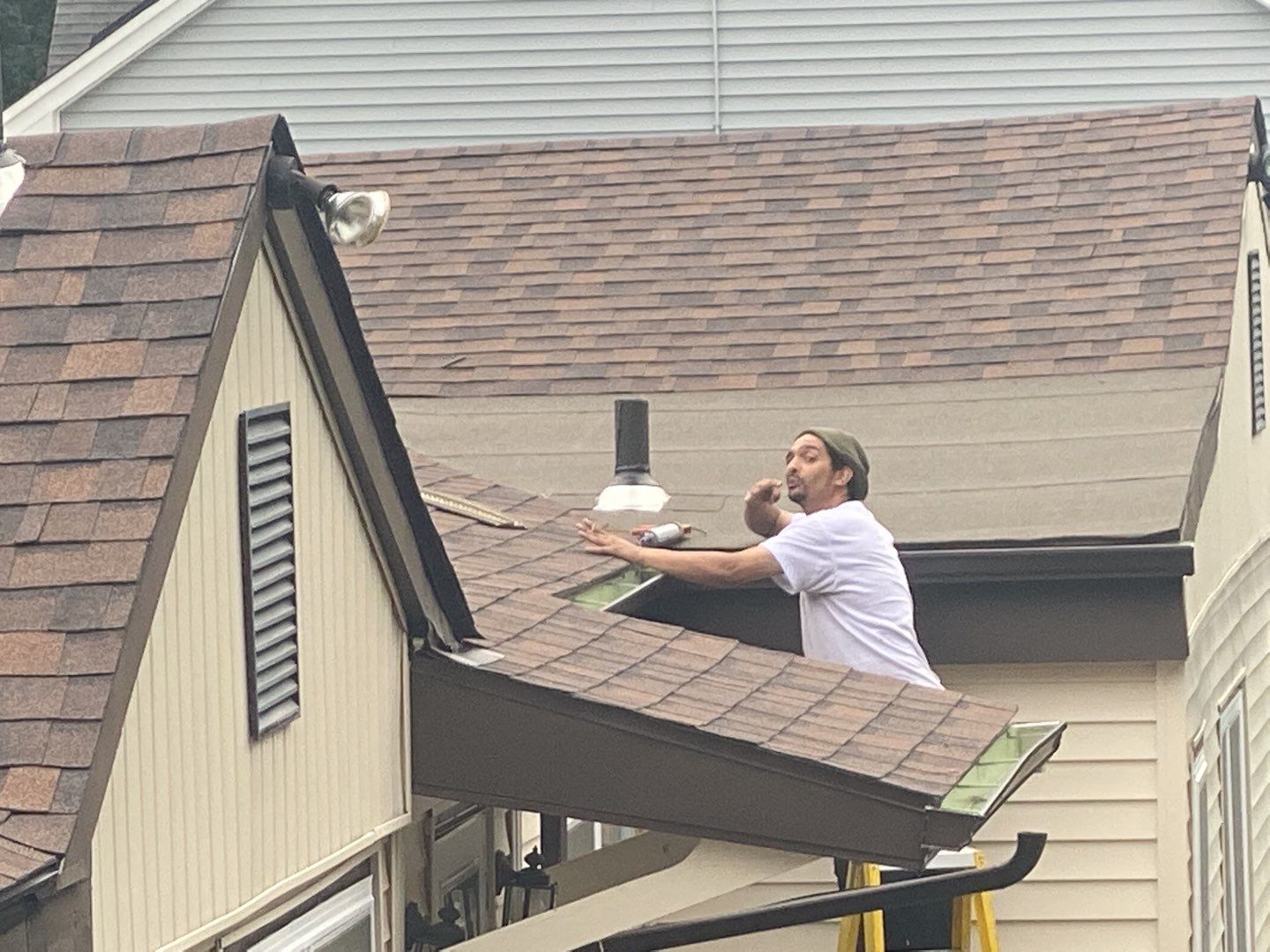 Residential Roofing Installation using Owens Corning Duration Brownwood by A Plus Exterior