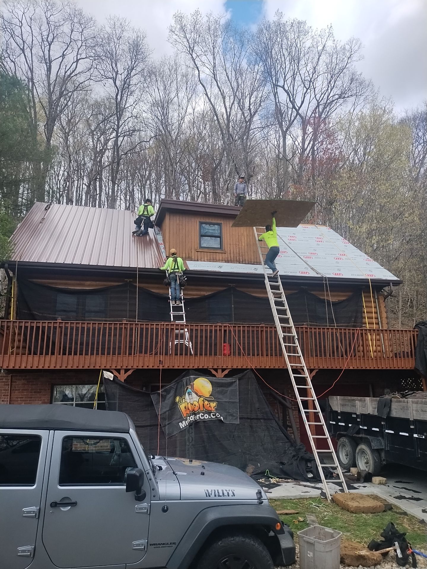 Residential Roofing Installation using Metal by Mr. Roofer