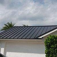 24ga 1.5" Mechanical Seam Matte Black by Total Roofing System The Metal Roof Experts