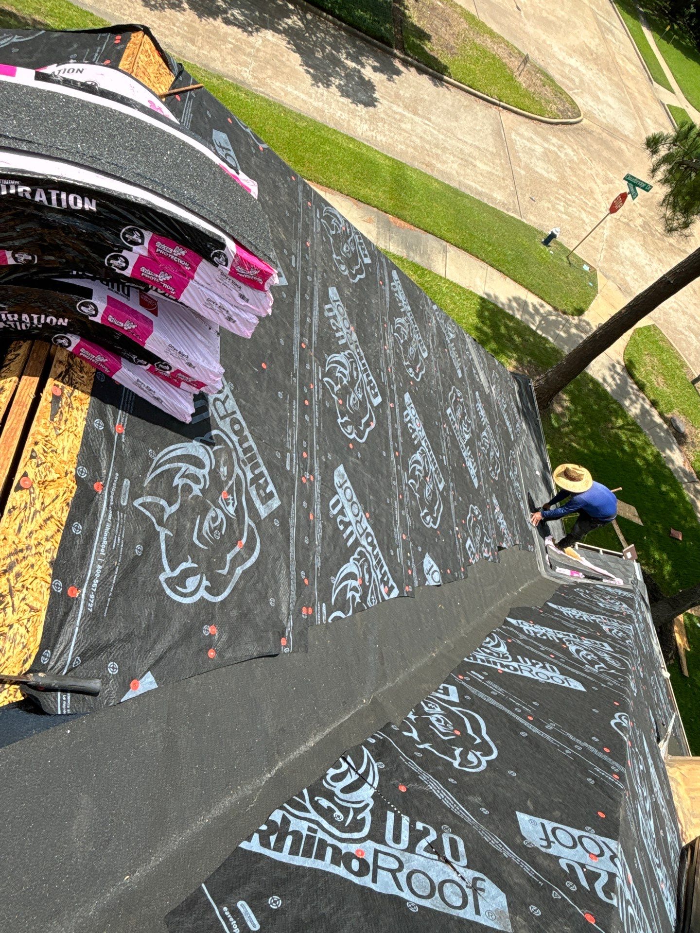 Residential Roofing Installation using Owen's Corning Duration (Lifetime) Shingles by Roof Repair Company
