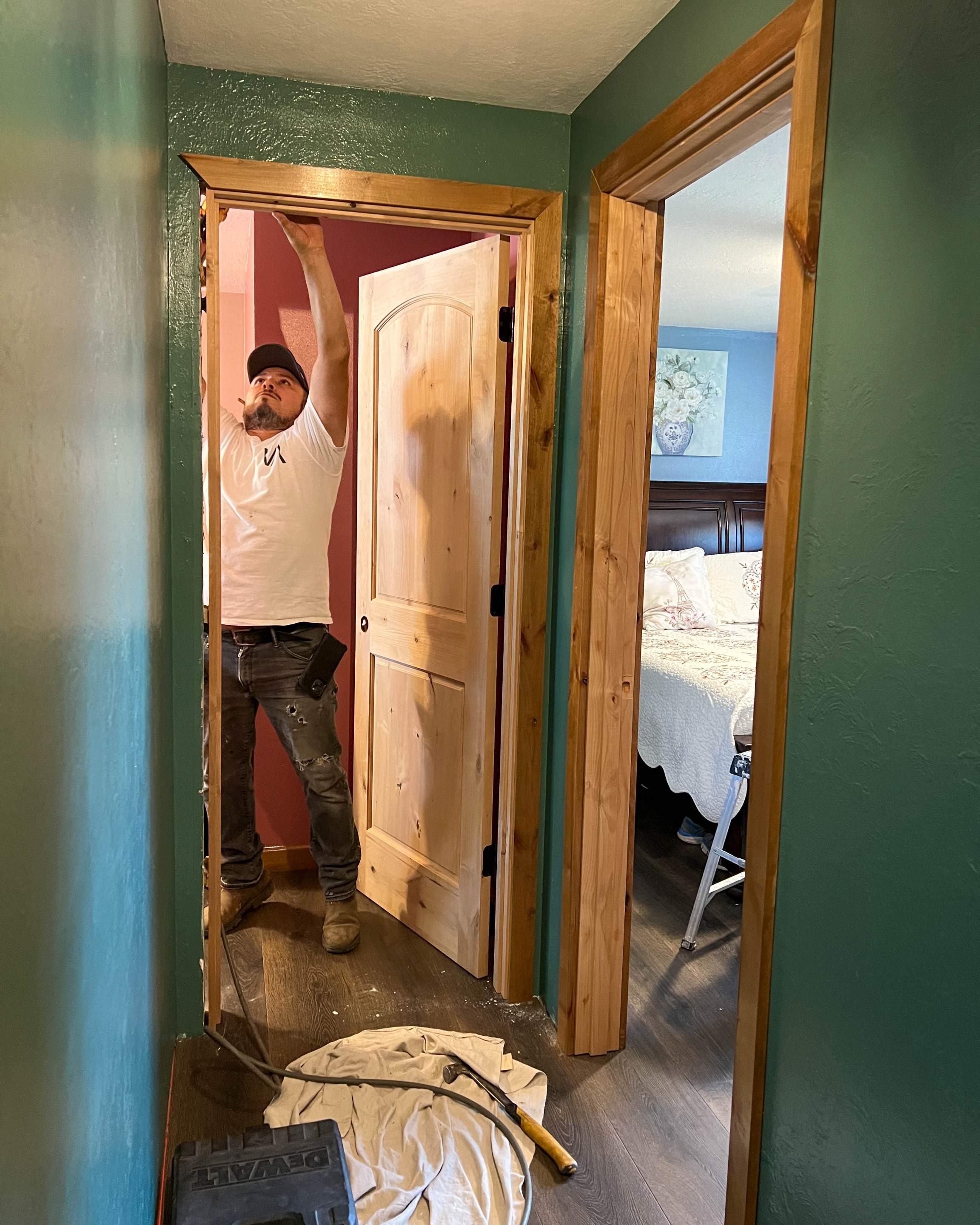 Door Stain Application by Villegas Remodeling, LLC