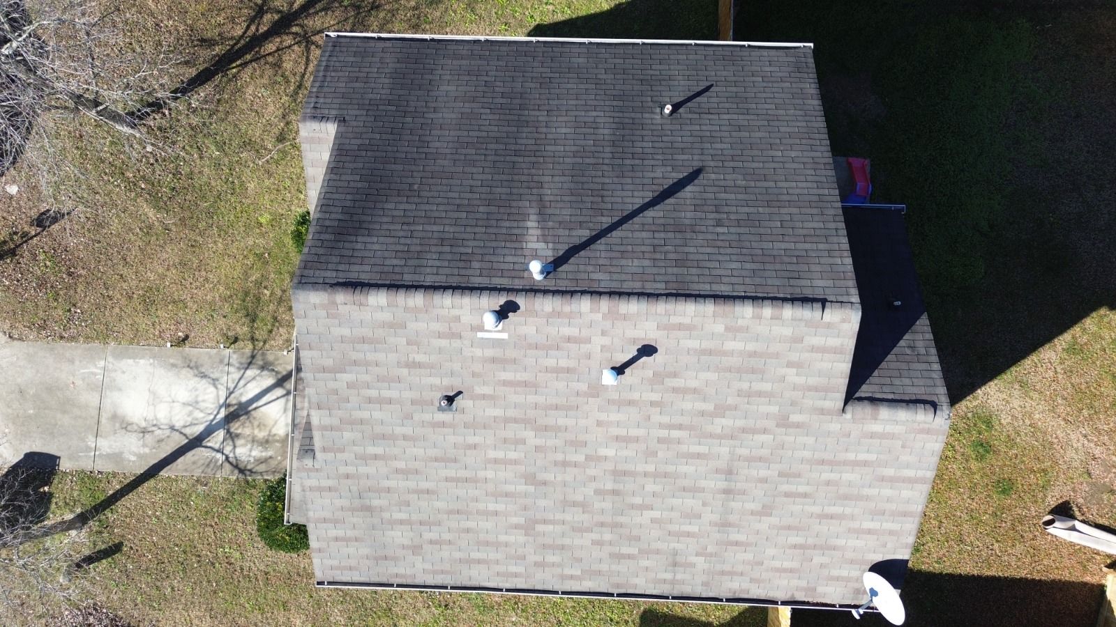 Roof replacement and interior repair by hail damage by Just Brilliant Restoration JBR
