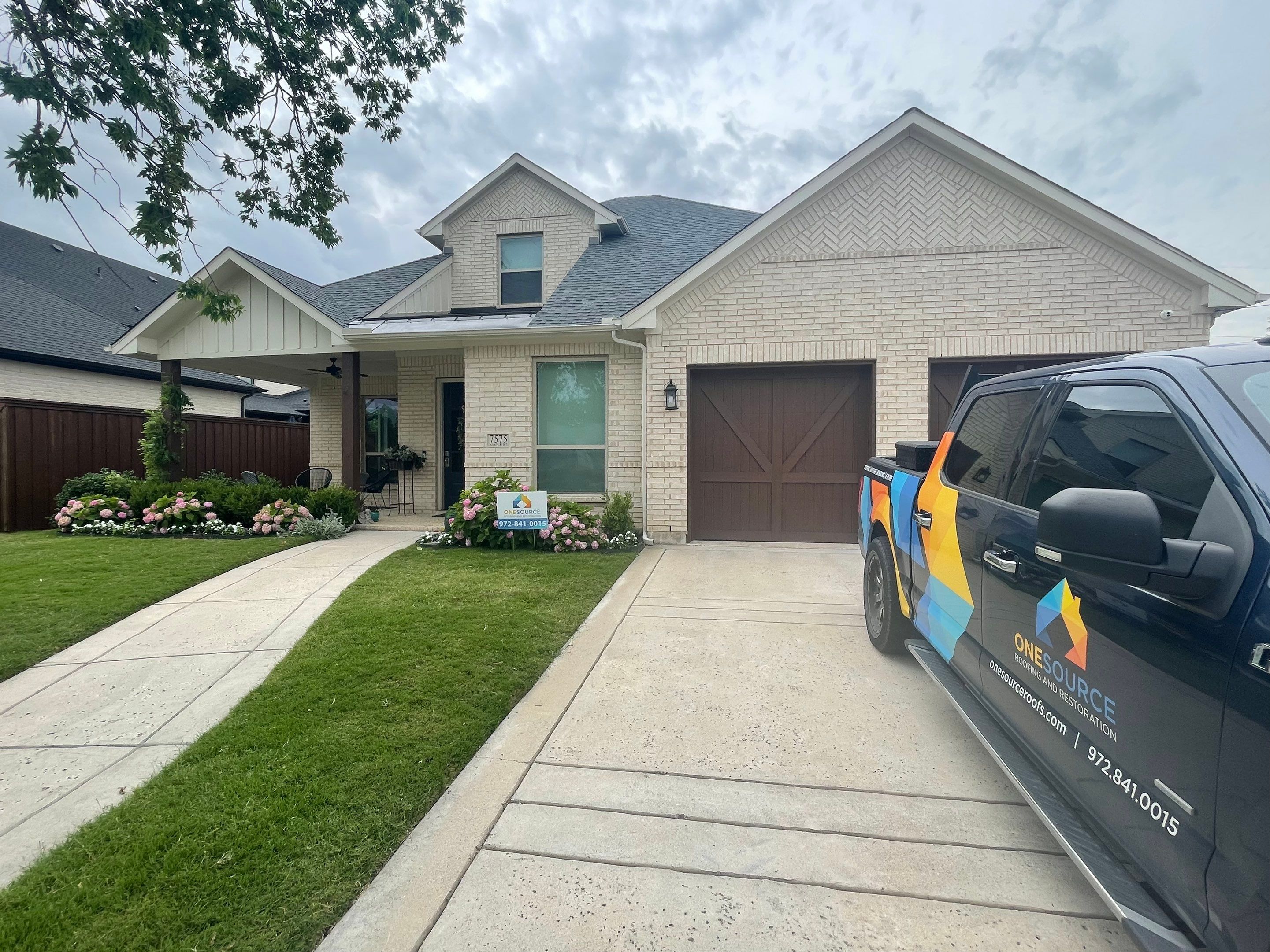 Residential Roofing Installation using GAF Timberline HDZ Pewter Gray by OneSource Roofing and Restoration