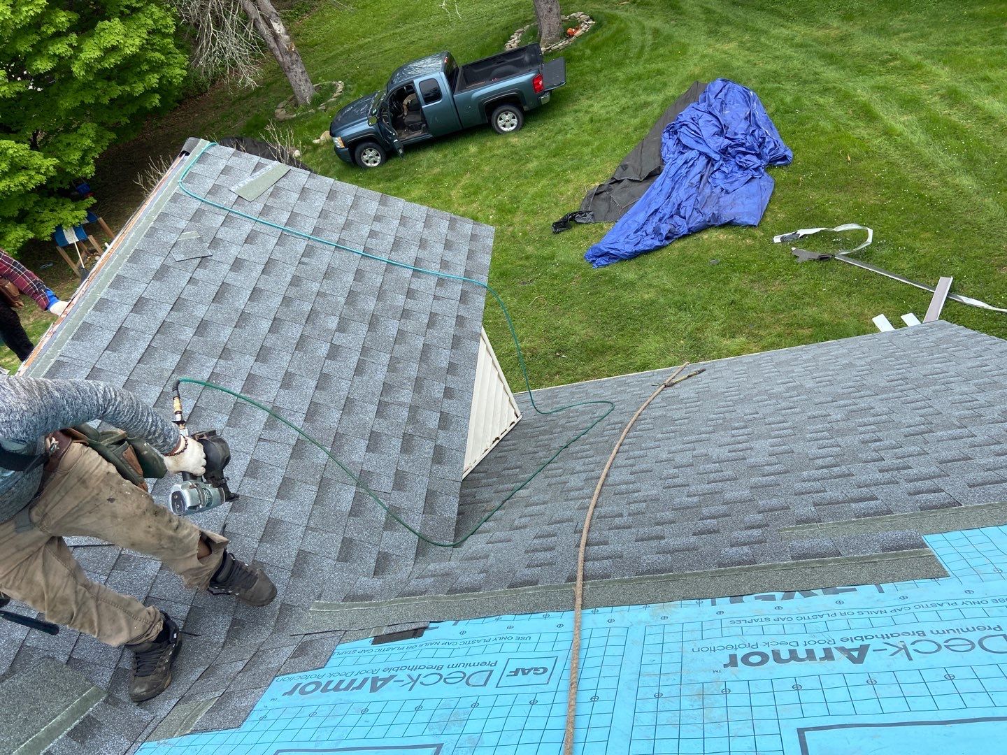 Residential Roofing Installation using GAF Timberline HDZ by Sensible Home Solutions
