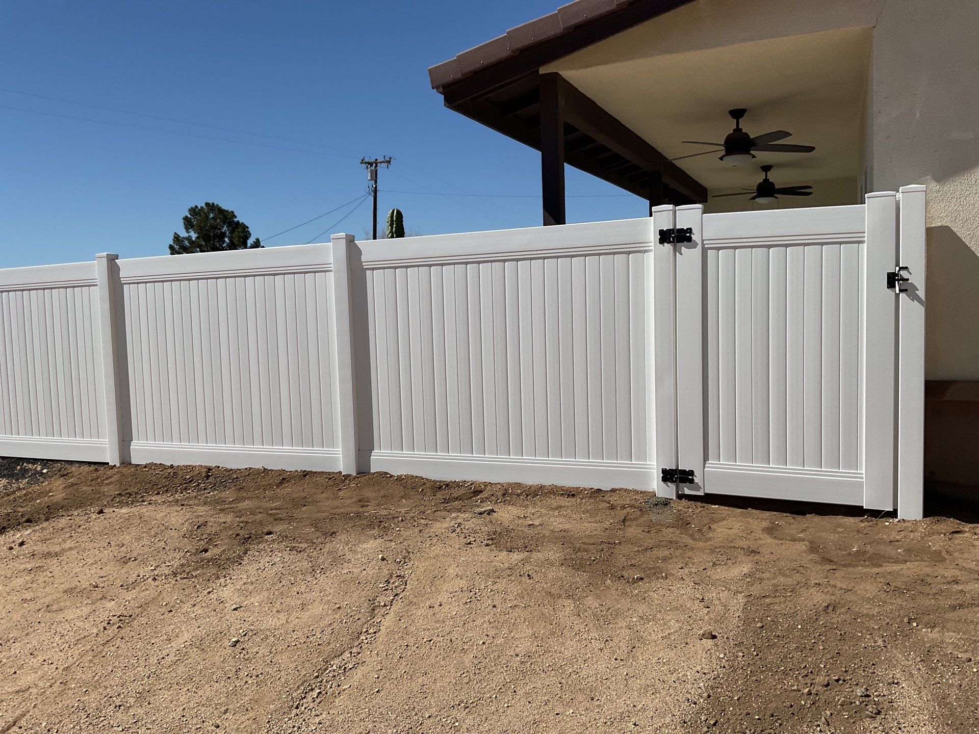 Fence Installation using Vinyl by Fence Guys Inc.