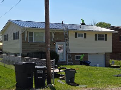 Residential Metal Roofing Installation on South Point Split-Level Home