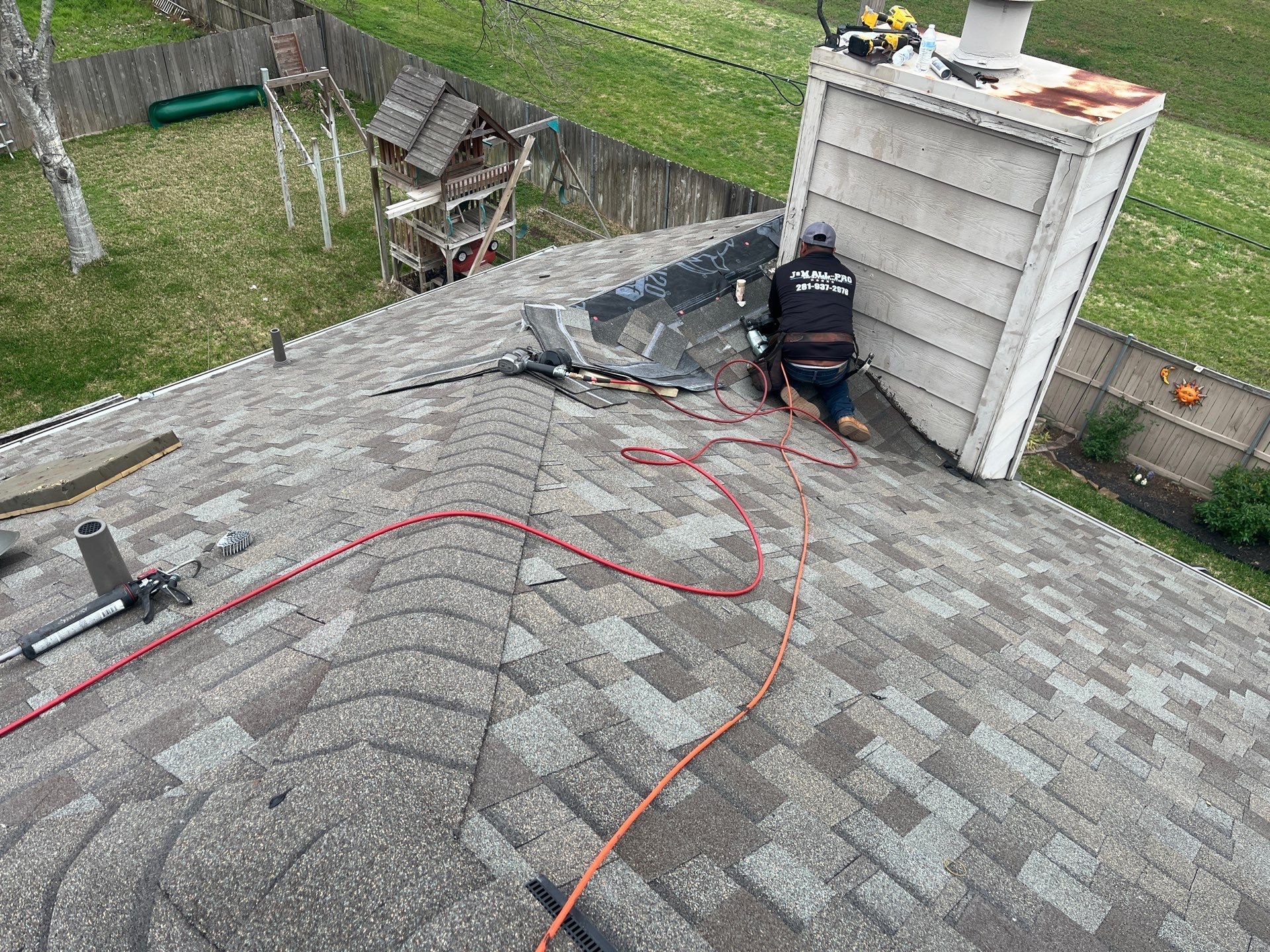 Residential Roofing Installation using Owen's Corning Duration (Lifetime) Shingles by Roof Repair Company