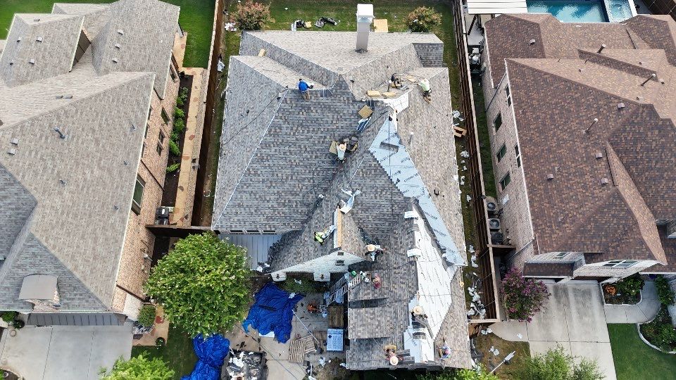 Residential Roofing Installation Using IKO Dynasty Shingles by Becker Roofing and Exteriors