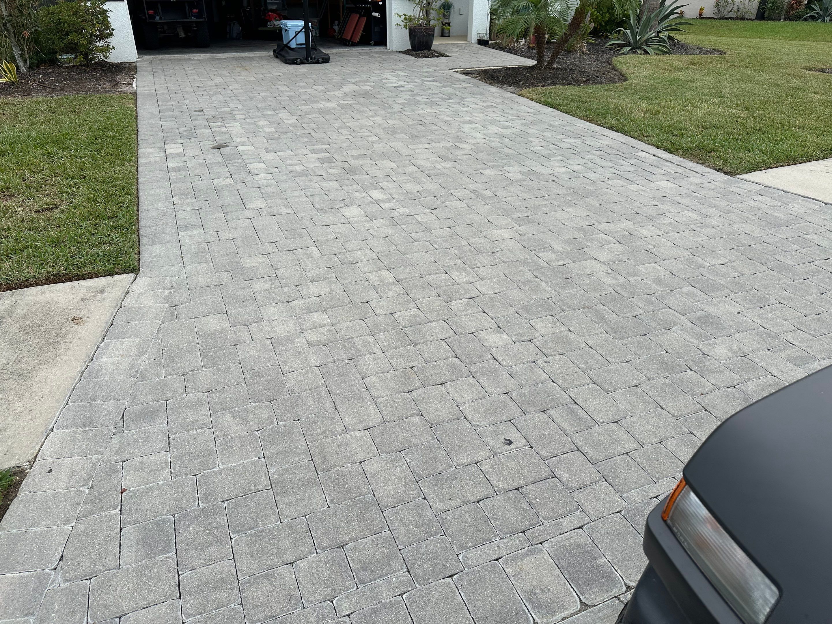 2-Story House Wash & Paver Driveway Cleaning in Trevesta Community, Palmetto, FL | Sunshine AquaWash by Sunshine AquaWash