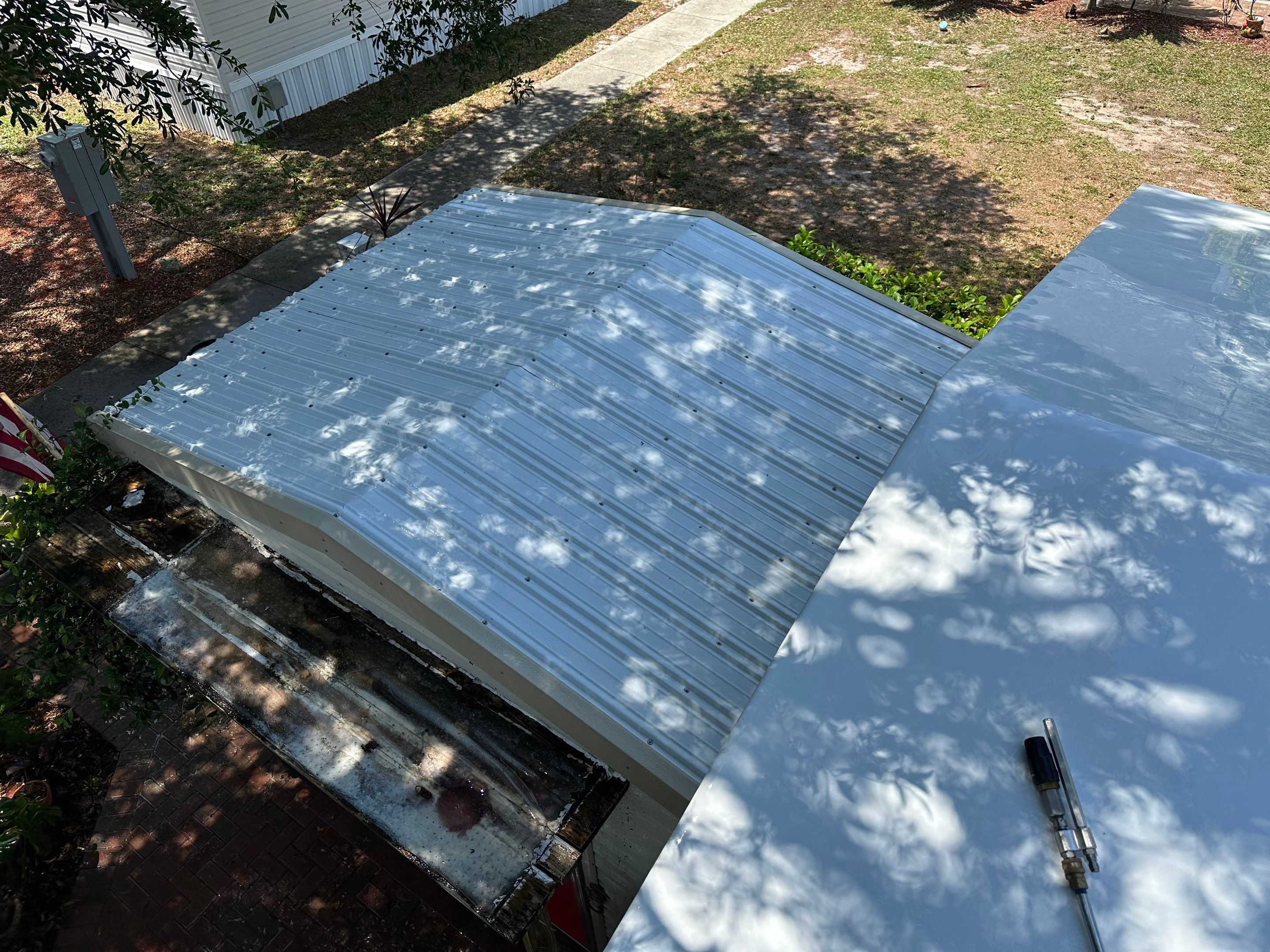 TPO Membrane & Metal Roof Cleaning + Gutter Cleaning in Fisherman’s Cove RV Park, Terra Ceia, FL | Sunshine AquaWash by Sunshine AquaWash