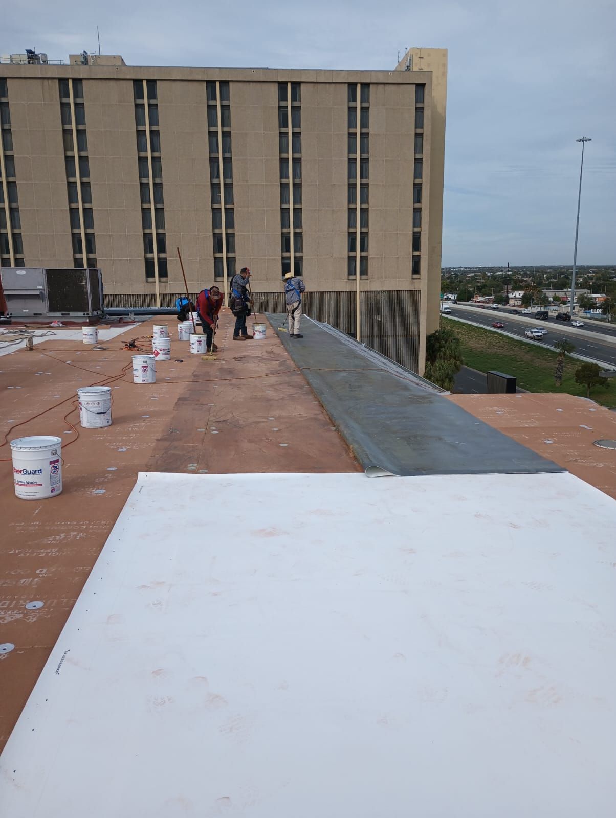Commercial Roofing Installation using Thermoplastic Polyolefin - GAF by JM Flores Roofing & Construction, Inc