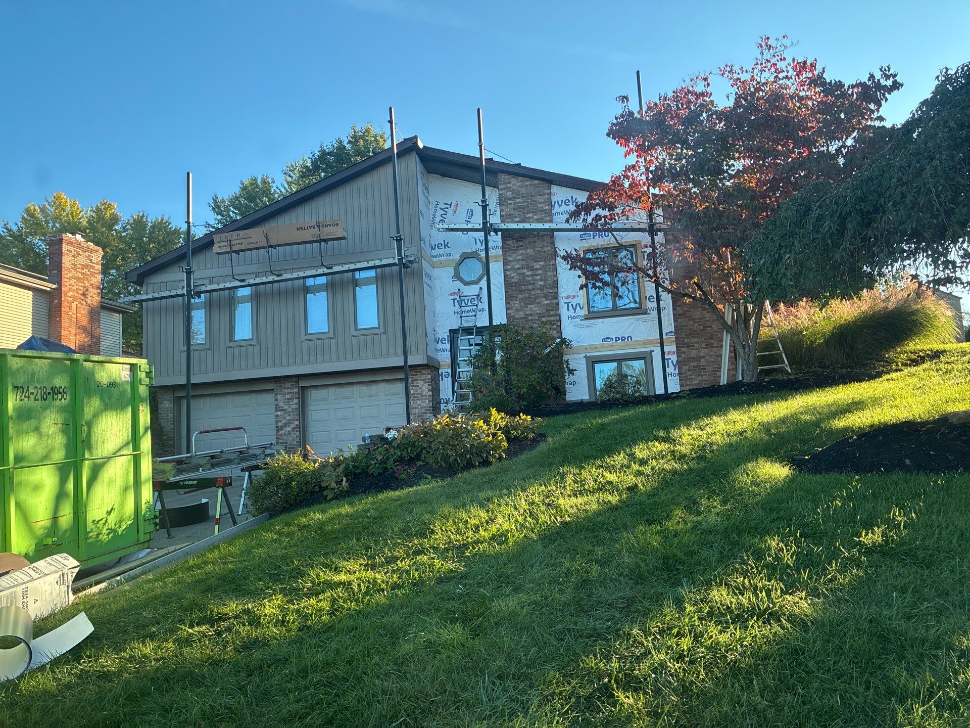 Ovation Board and Batten in Rugged Canyon Home Renovation by Ideal Siding Pittsburgh