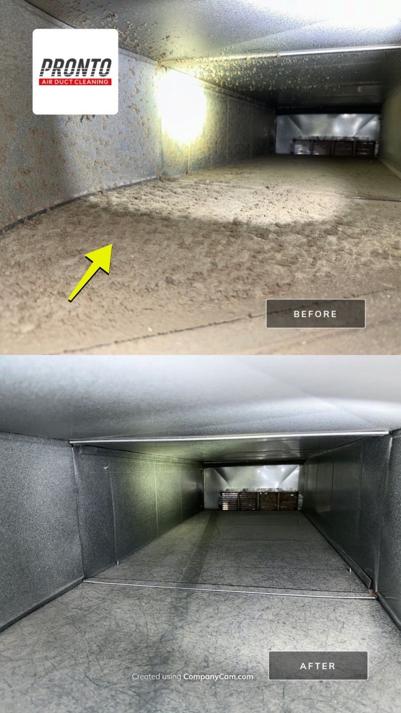 Air duct cleaning using Hypervac by Pronto Air Duct Cleaning