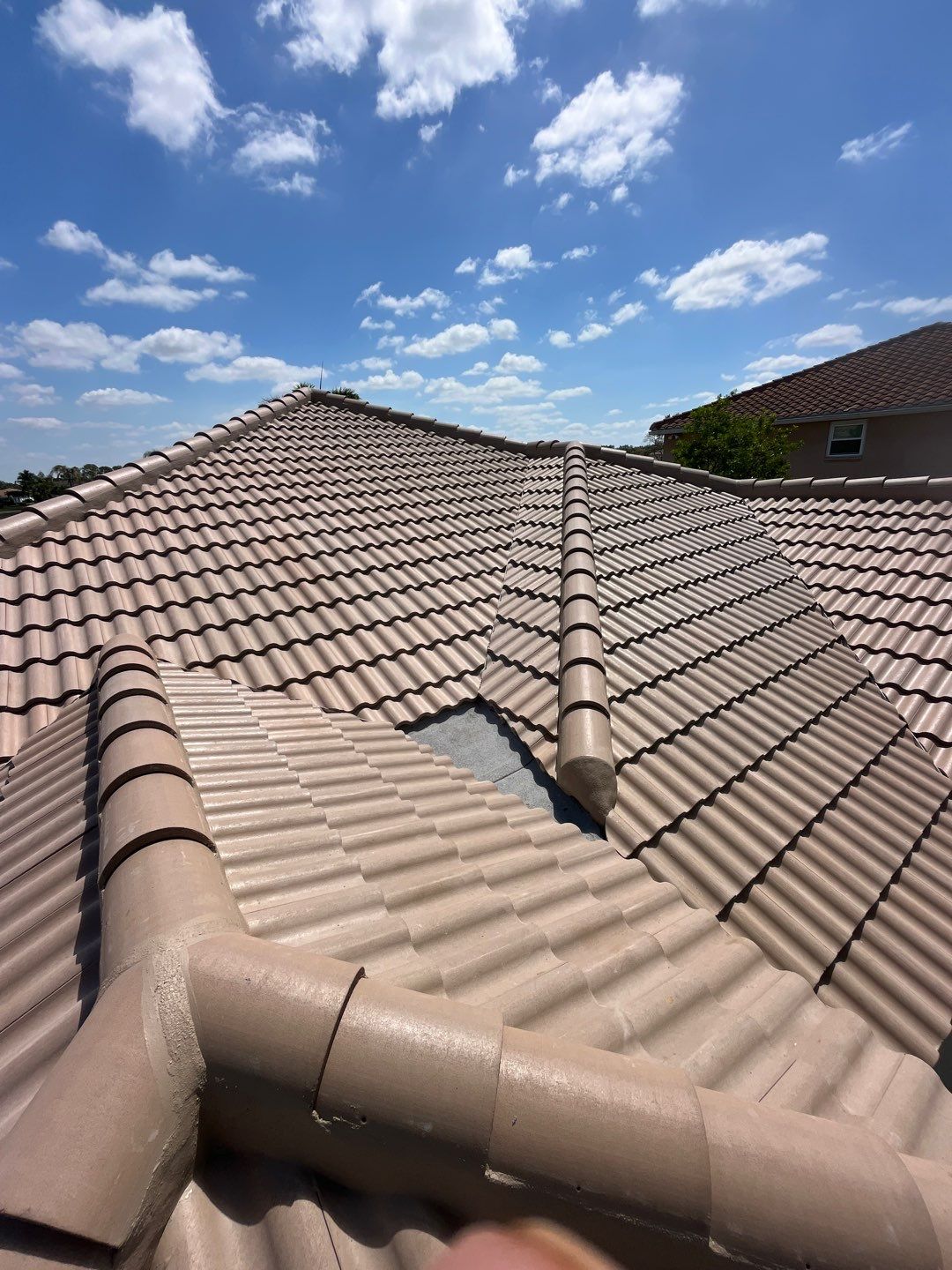 Residential Roofing Installation using Durabull Everlasting Tile System by Durabilis Roofing INC