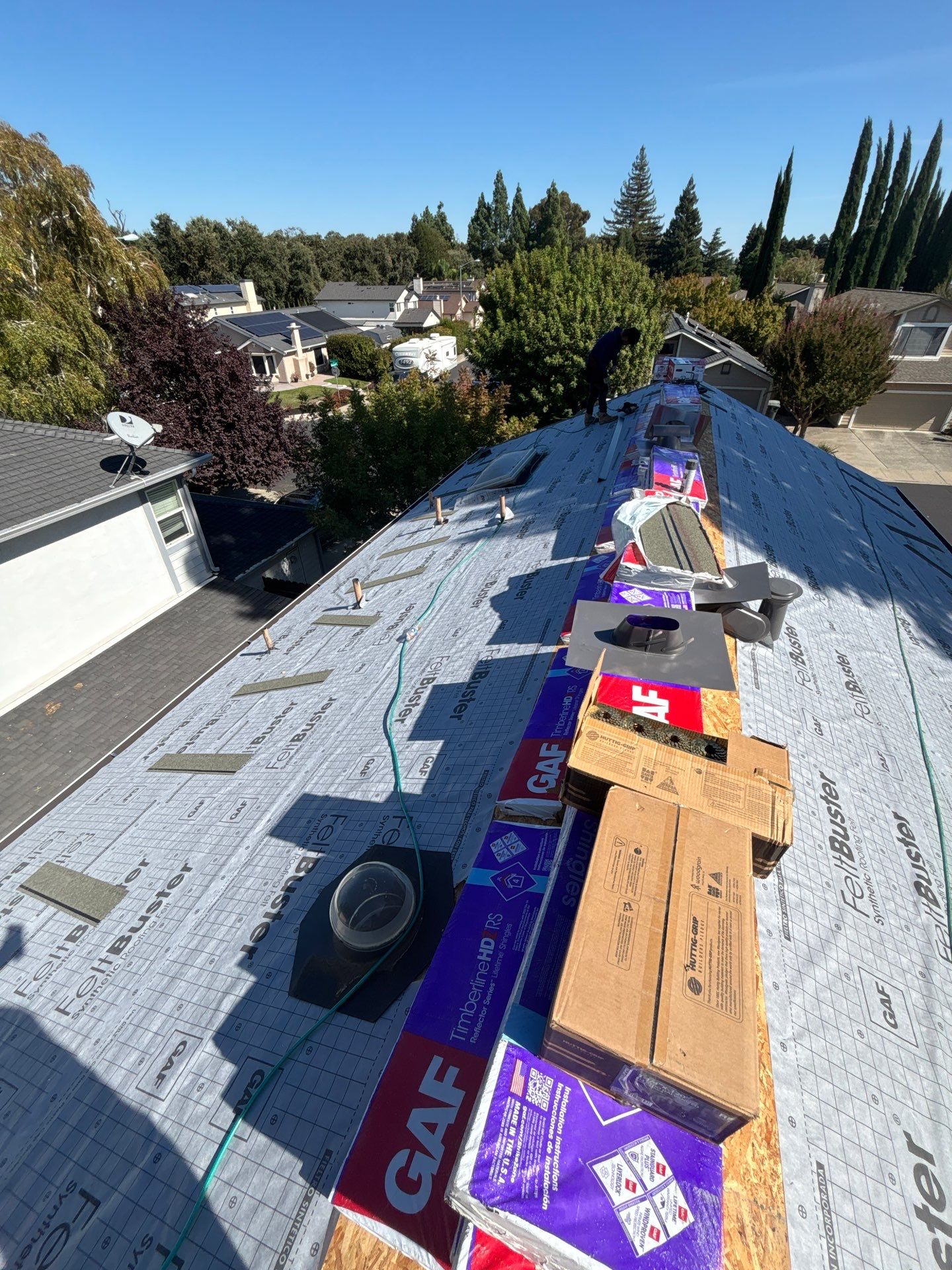 Residential Reroof using GAF by Nextop Roofing