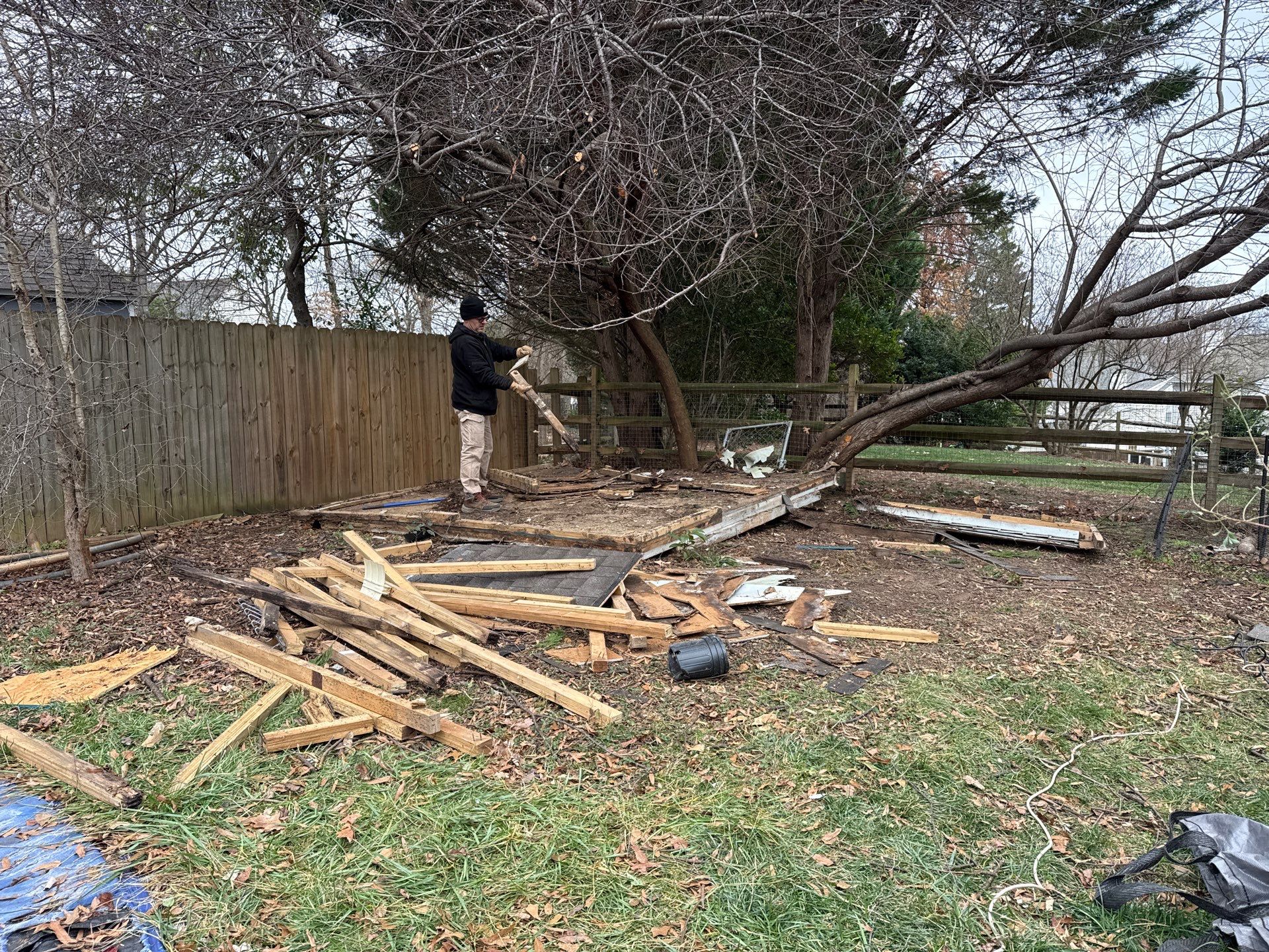 Project in Matthews by Badger Hauling