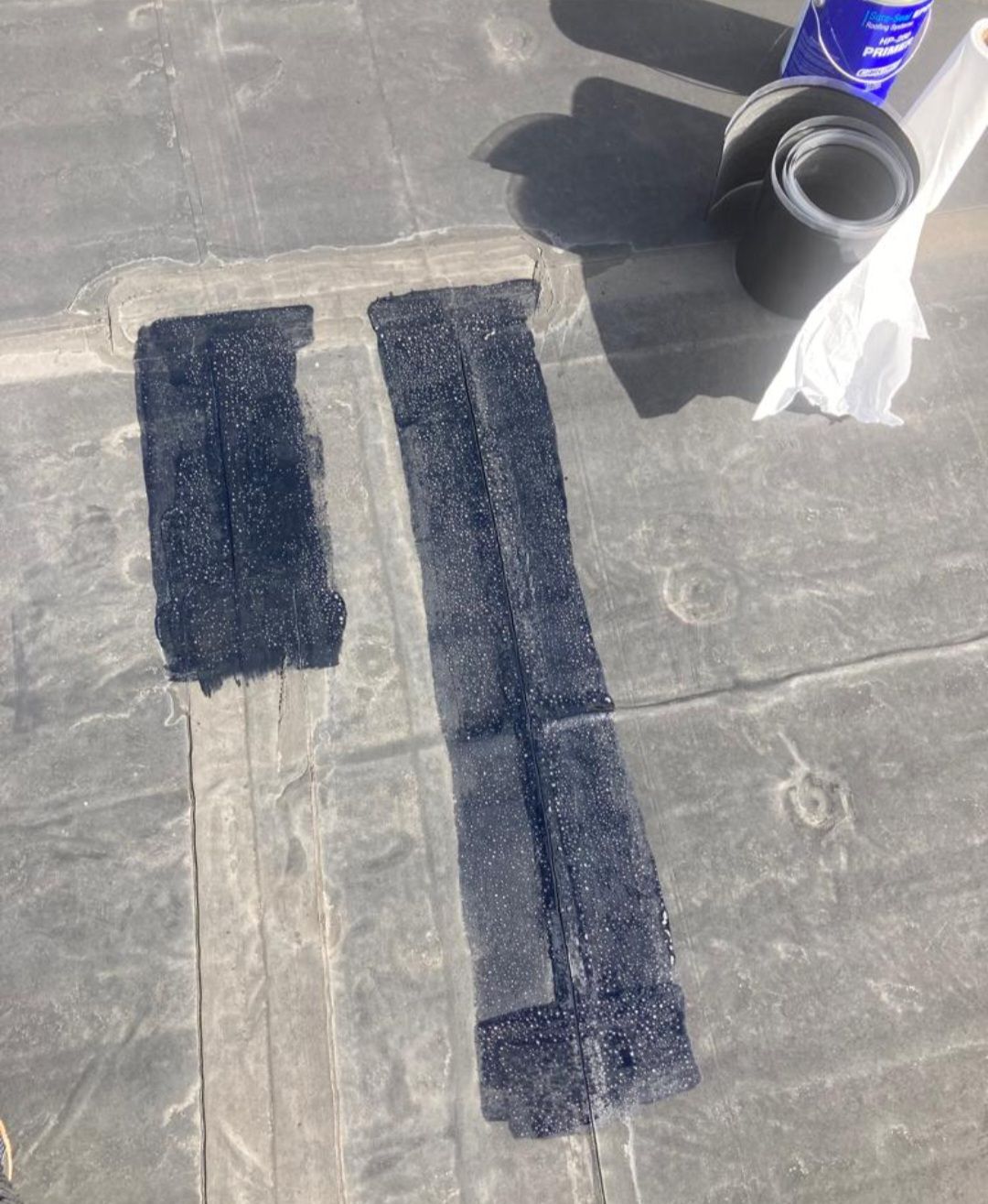Roof Repair on failing EPDM seams  by Grell Roofing, LLC