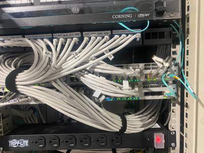 Structured cabling installation by CimaSolutions