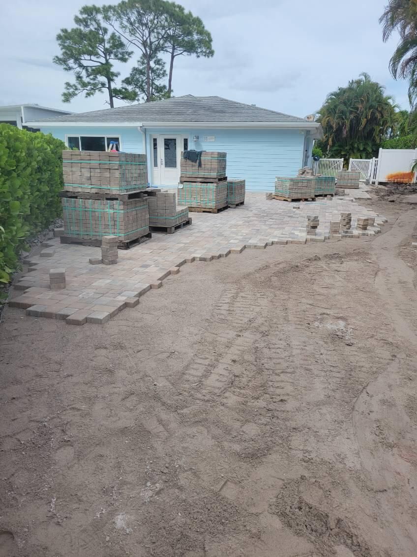 Stuart Showcase: Turning Concrete Chaos into Paver Perfection by Alpha Zeta Enterprises Inc