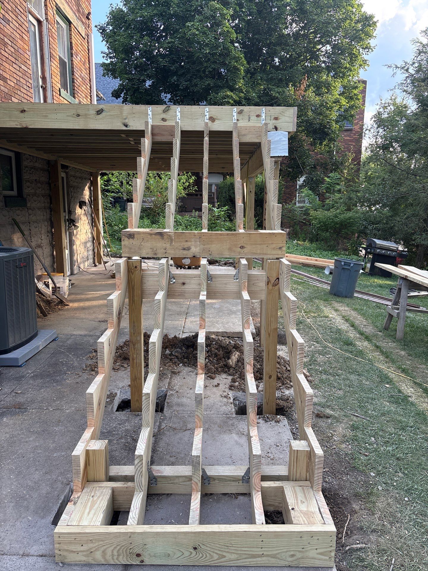 Deck and Roof build  by Cousins Roofing Siding & Decks