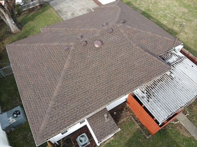 Residential Roofing Installation using GAF TImberline HDZ Hickory
