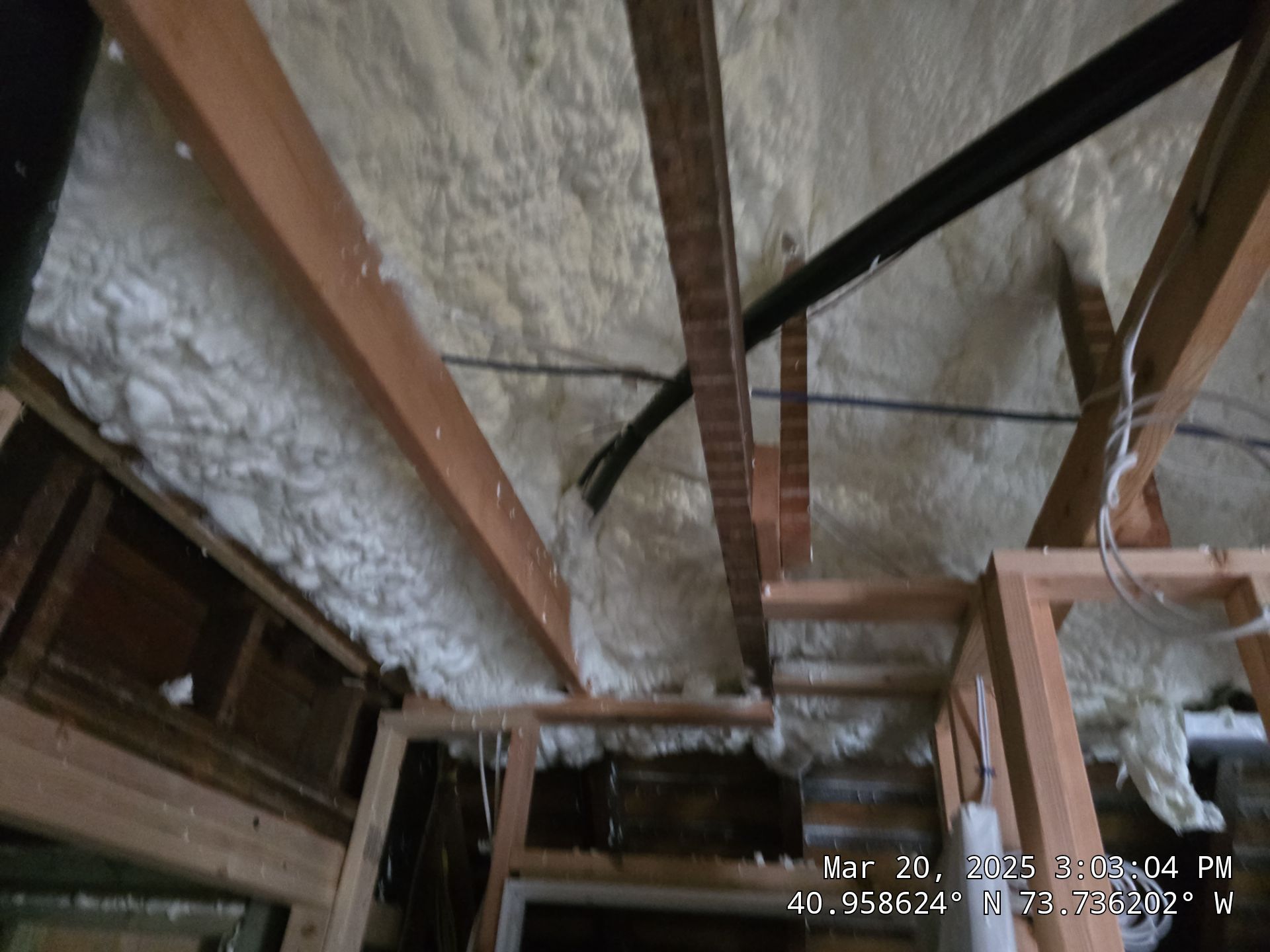 Attic Insulation using open cell spray foam by NYS Foam & Energy