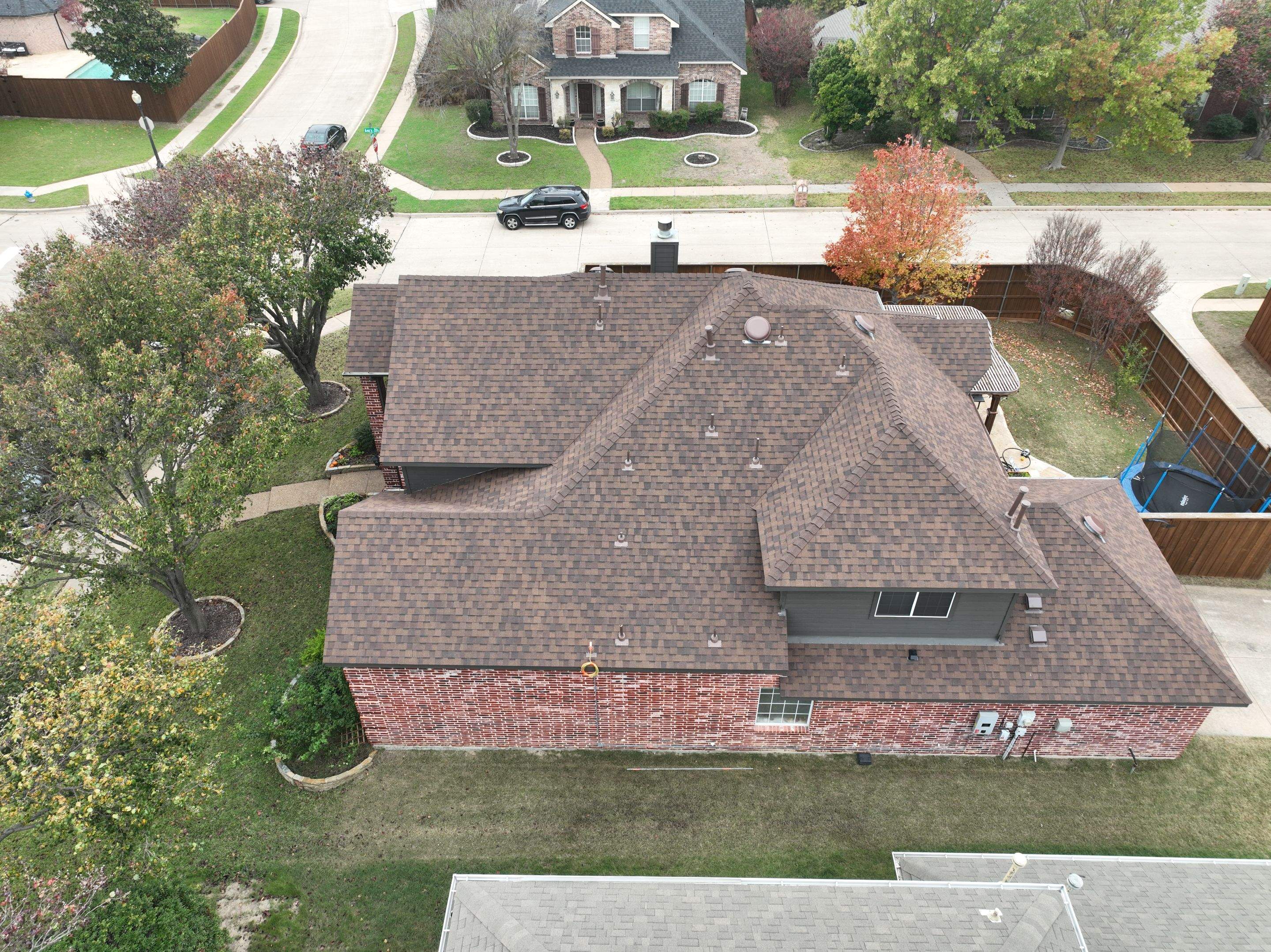 Residential Roofing Installation using CertainTeed Landmark Burnt Sienna by OneSource Roofing and Restoration