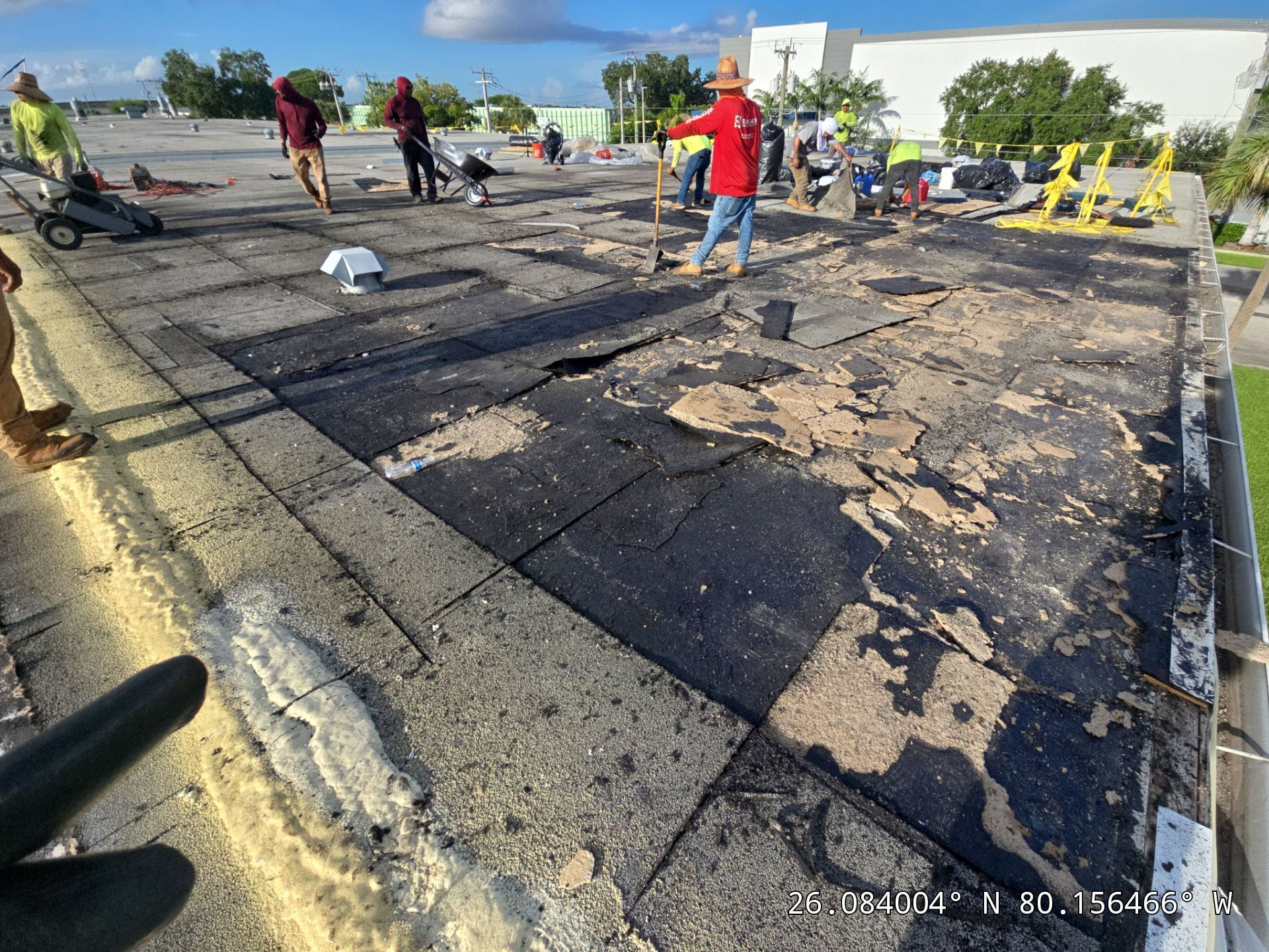Fort Lauderdale Commercial Roof Restoration with Spray Foam and Silicone Coating by Roof King LLC