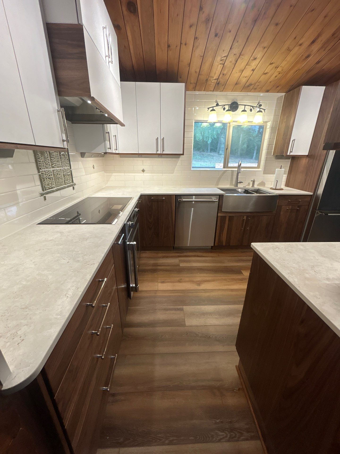 Kitchen Transformation in Newberg Log Cabin by Pinnacle Contractors