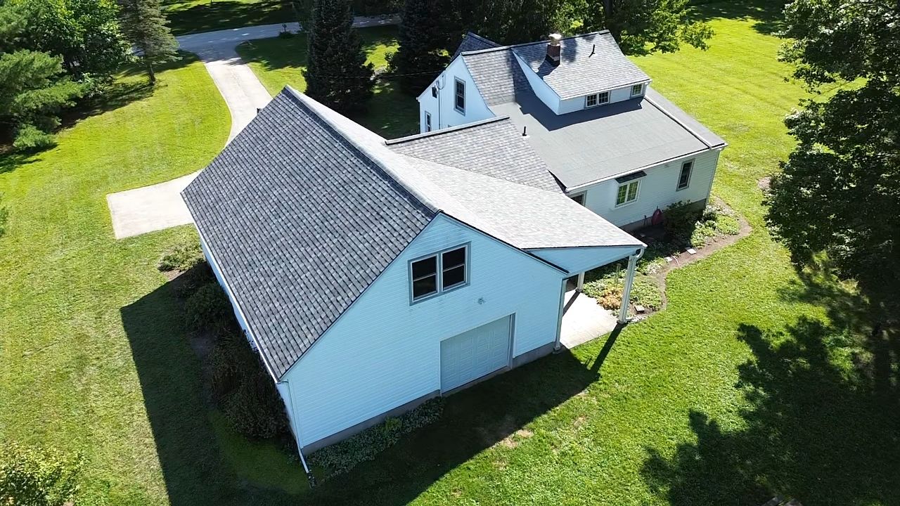 Atlas Pinnacle, Color, Coastal Granite, Drip Edge, Color, Black by Eagle Eye Roofing