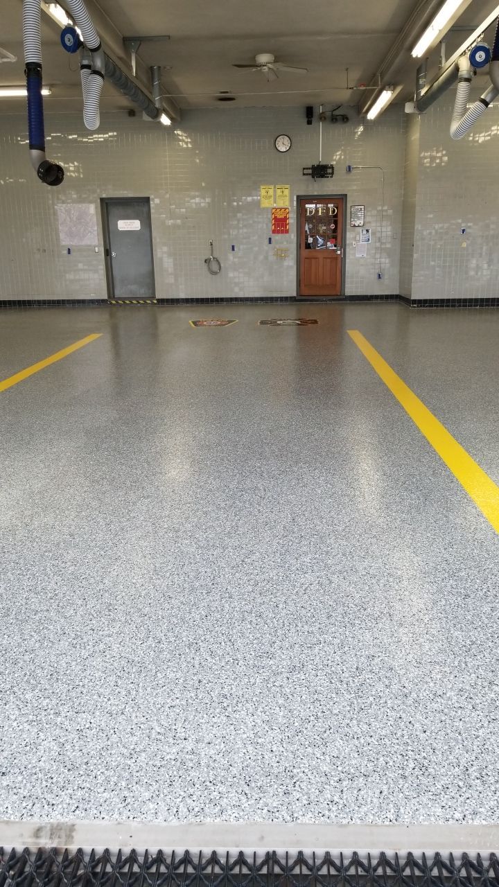 Dover Firehouse with their new Smoke Floor! by Spectrum Painting, LLC