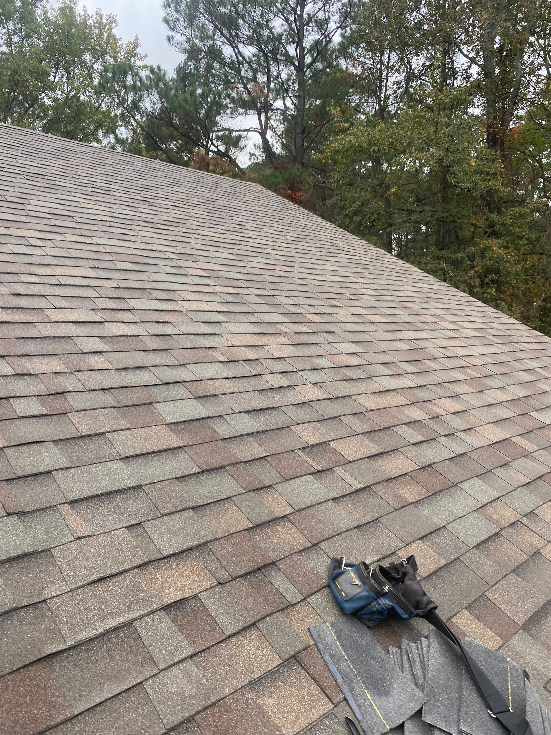 Residential Roofing Repair using Malarkey Highlander: Natural Wood by Hostetler Roofing