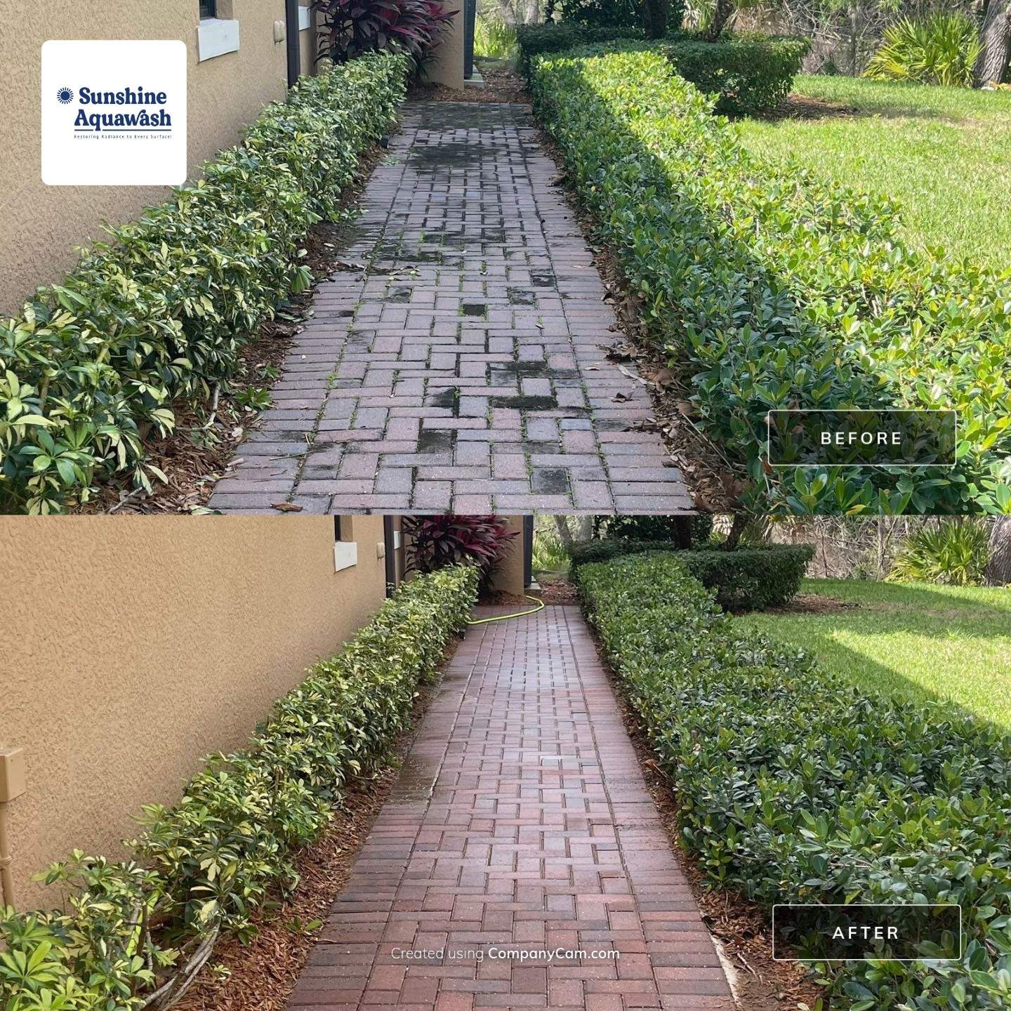 HOA Paver Driveway & Sidewalk Cleaning in Sarasota National, Venice, FL | Sunshine AquaWash by Sunshine AquaWash