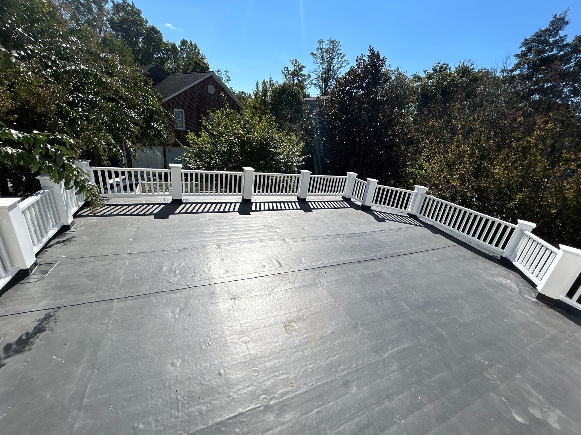 McLean - Residential Flat Roof Replacement with Carlisle Syntec EPDM by RM Banning, Inc.