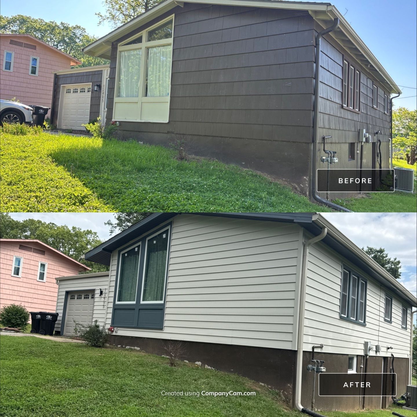 Complete Exterior Transformation With Craneboard Siding and Heartland Windows by EEC Windows, Siding & Roofing