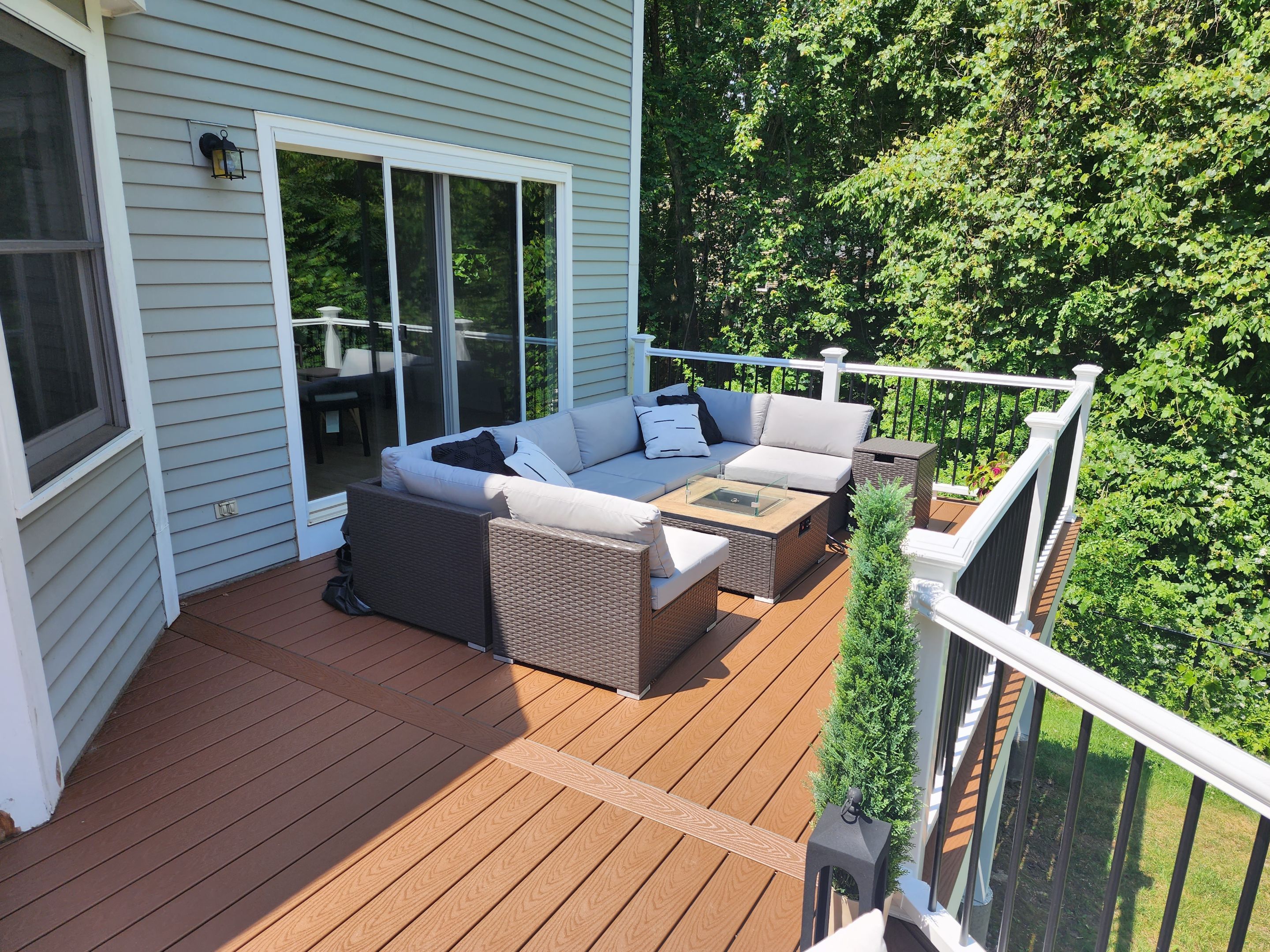 Deck refacing project in Framingham, MA by UBrothers Construction