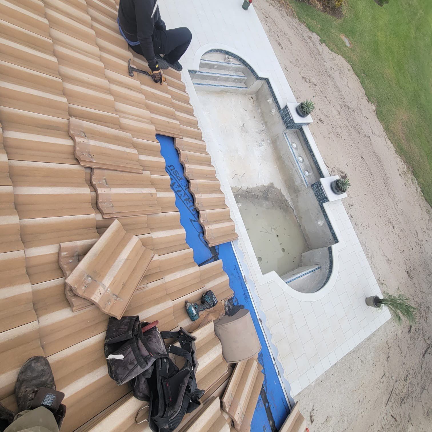 Residential Roofing Repair using Concrete Tile by Four Peaks Roofing