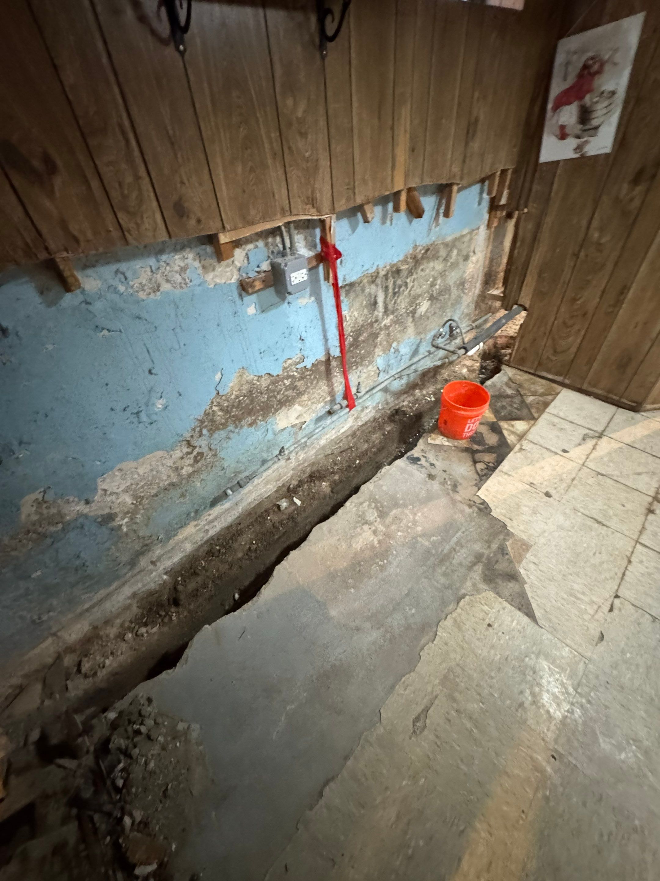 Interior Drain Tile System- Chicago by Area Wide Waterproofing