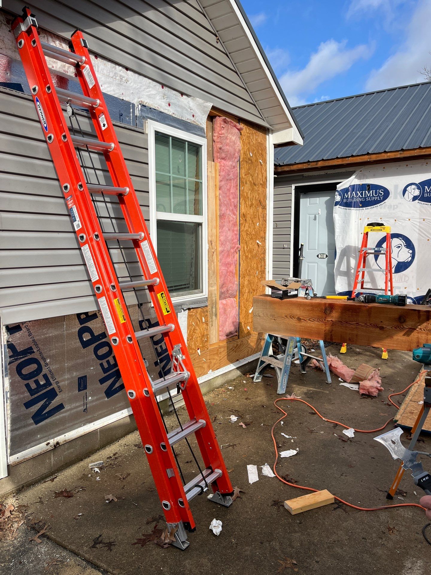 Garage Remodel And added Porch by Skilled Construction LLC