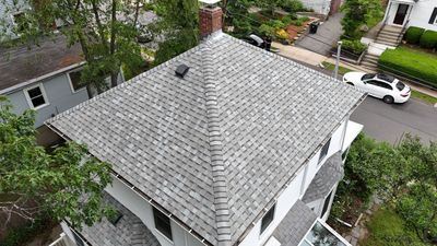 Title: Full Roof Replacement in Watertown, MA – Owens Corning Duration, Sierra Gray with Chimney Flashing Replacement