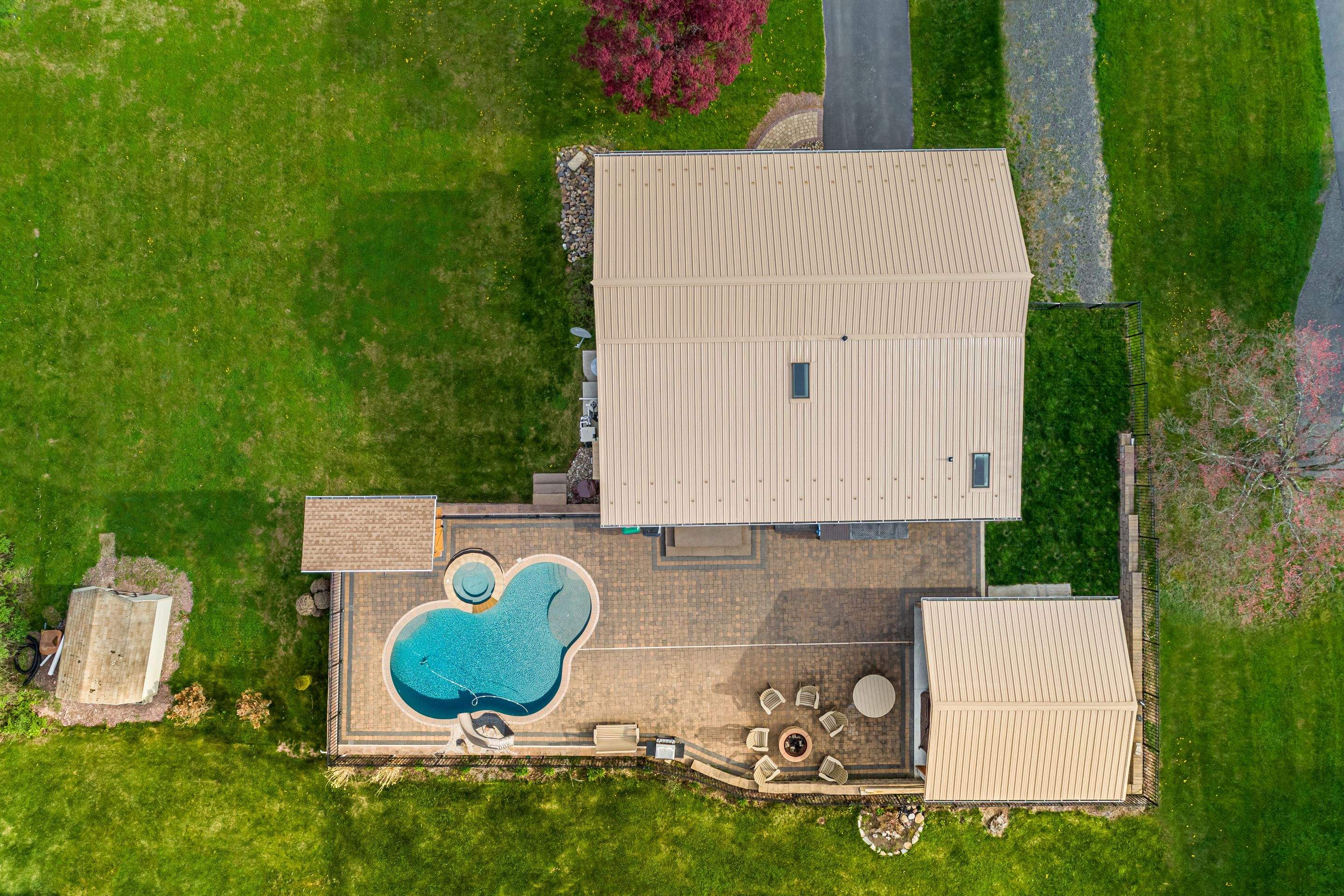 Metal Roof-tan by Esh Builders