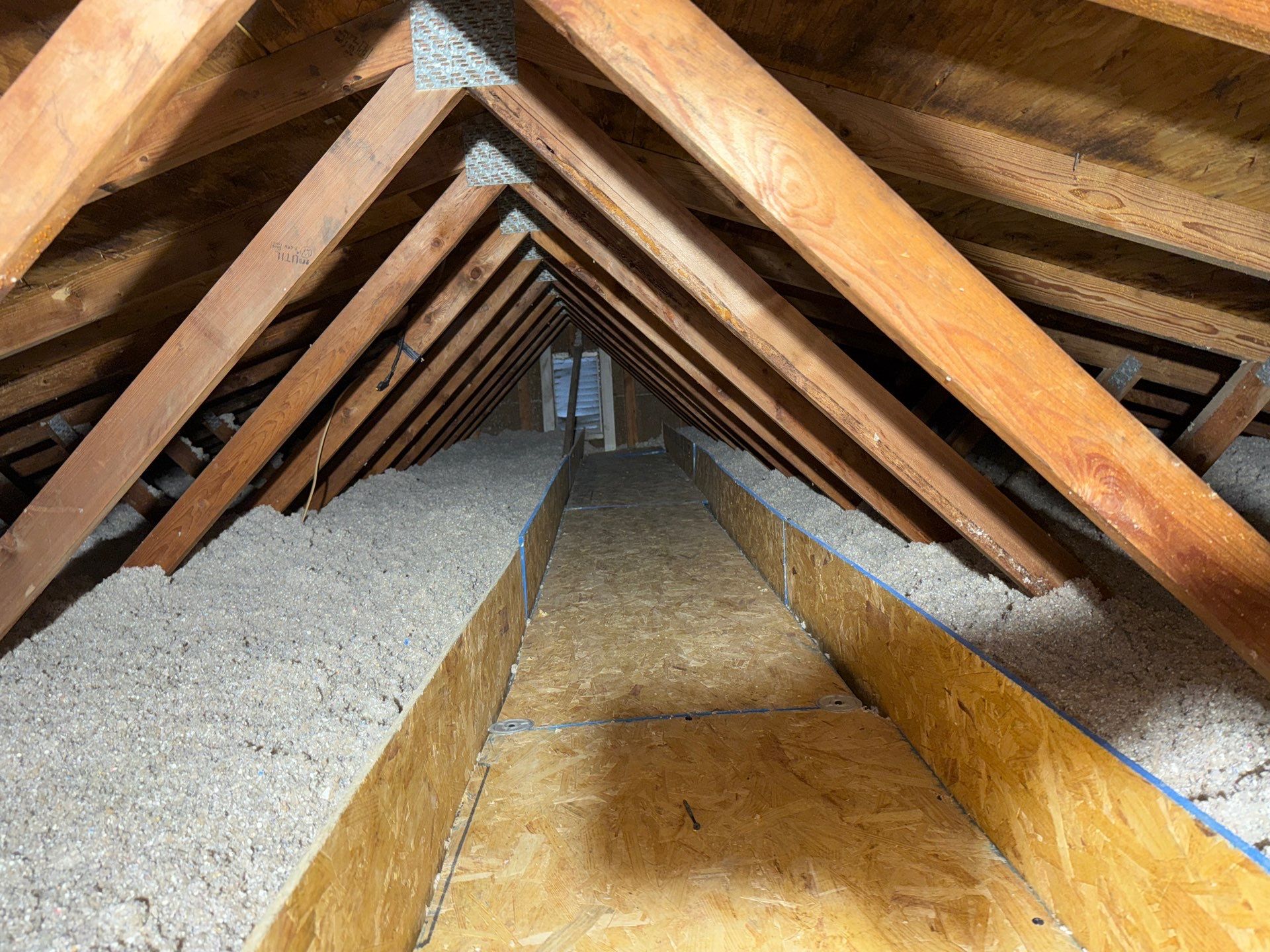 Mold remediation in attic of Pittsburgh, Pa home by Home Environment Solutions