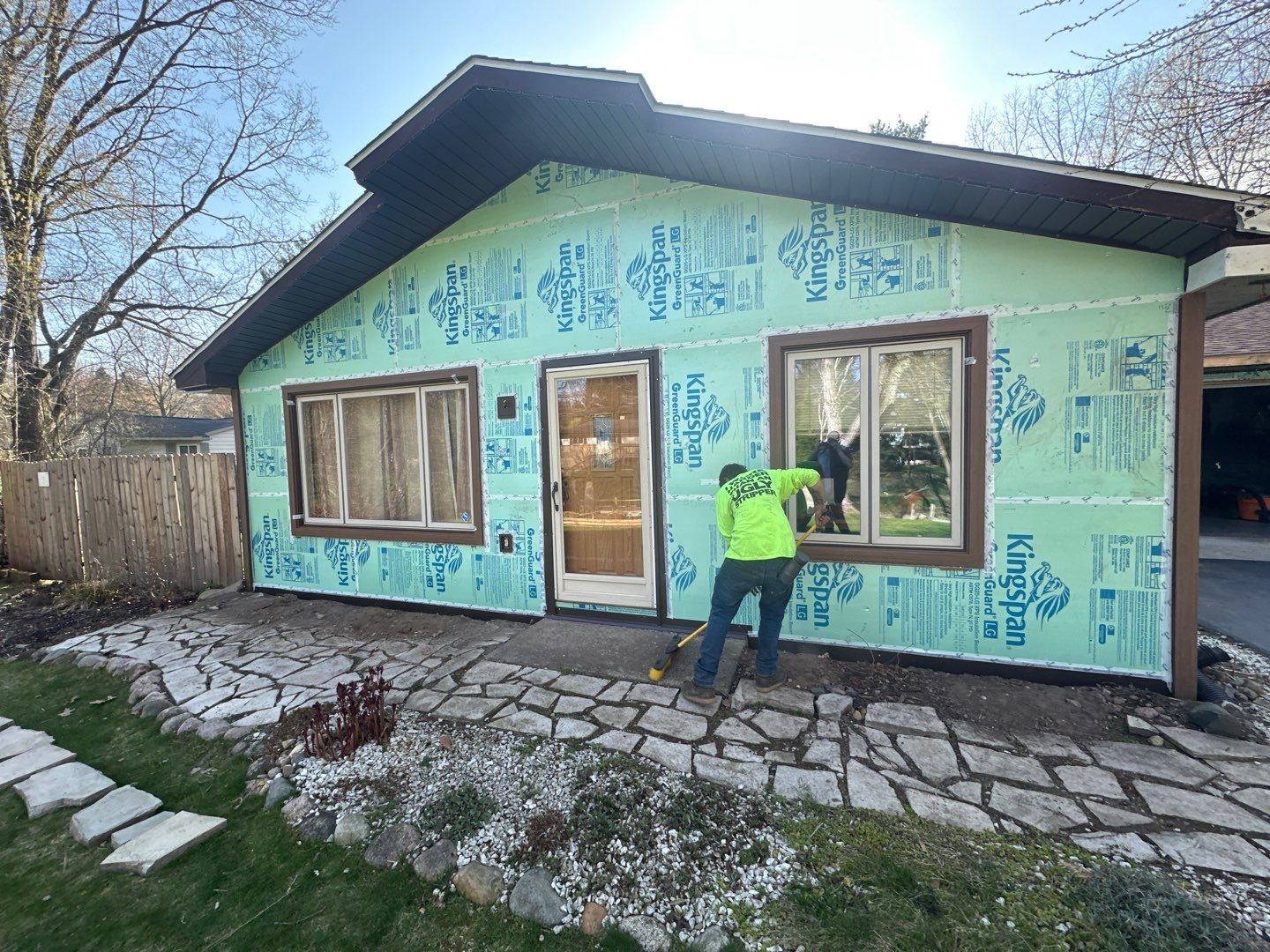 Siding Installation using Timbermill Forest Brown by 180 Contractors
