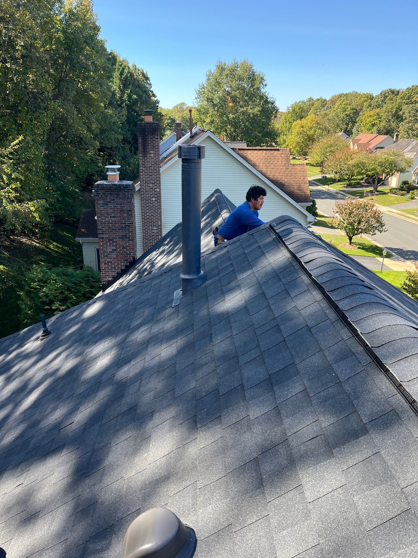 Burke: Residential Roof Replacement with CertainTeed Landmark Pro Designer Shingles in Max Def Charcoal Black by RM Banning, Inc.