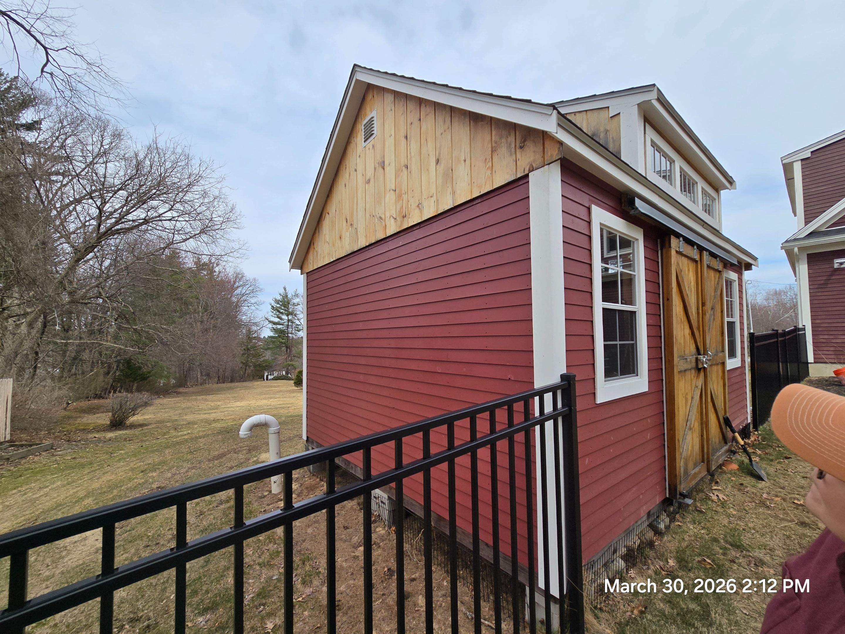 Full Exterior Painting for Bedford Farmhouse and Carriage House Garage by The Persnickety Painters