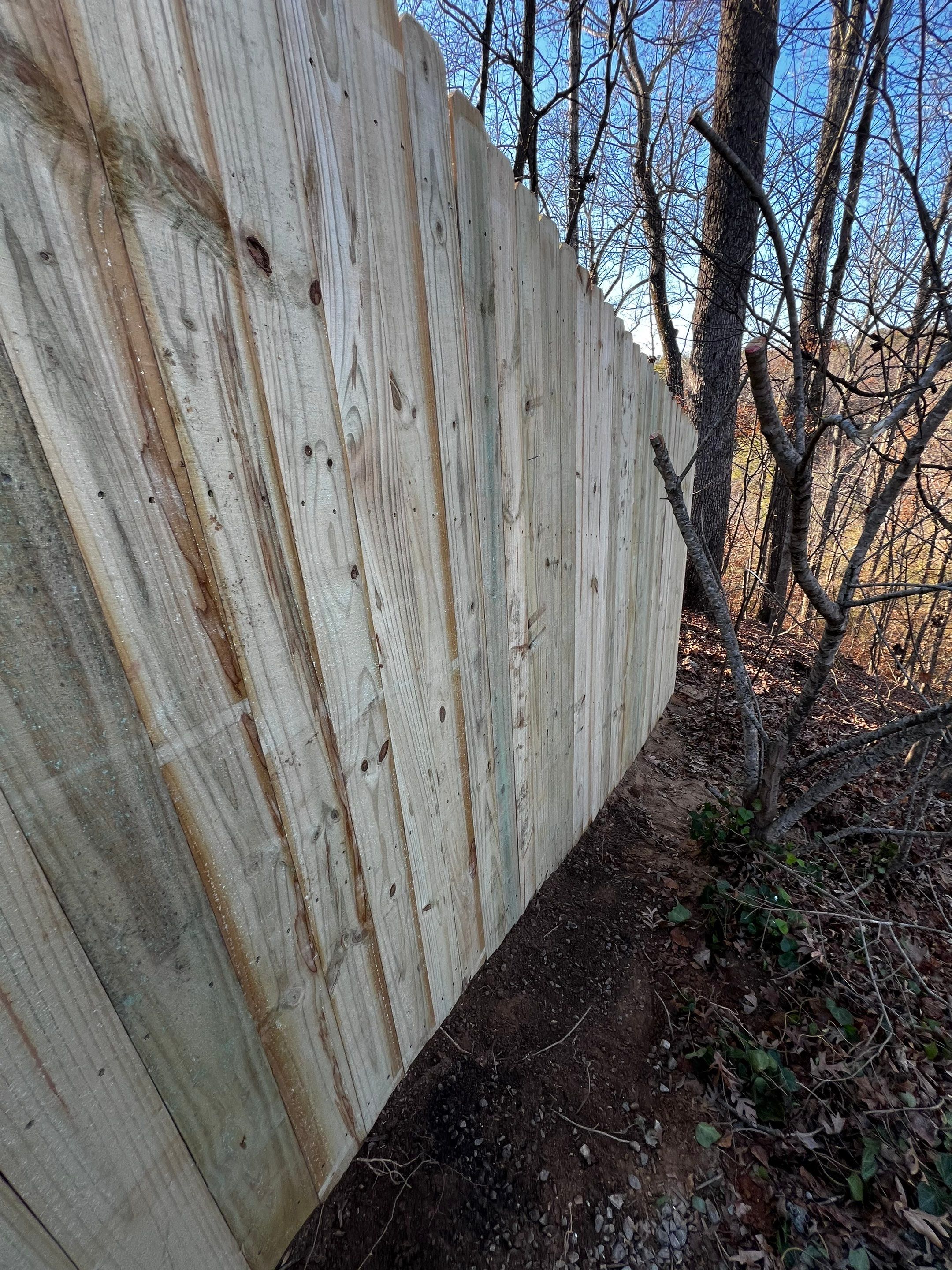 Wood Privacy Fence Installation and Multi-Level Deck Staining in Atlanta by Swift Home Renovations 