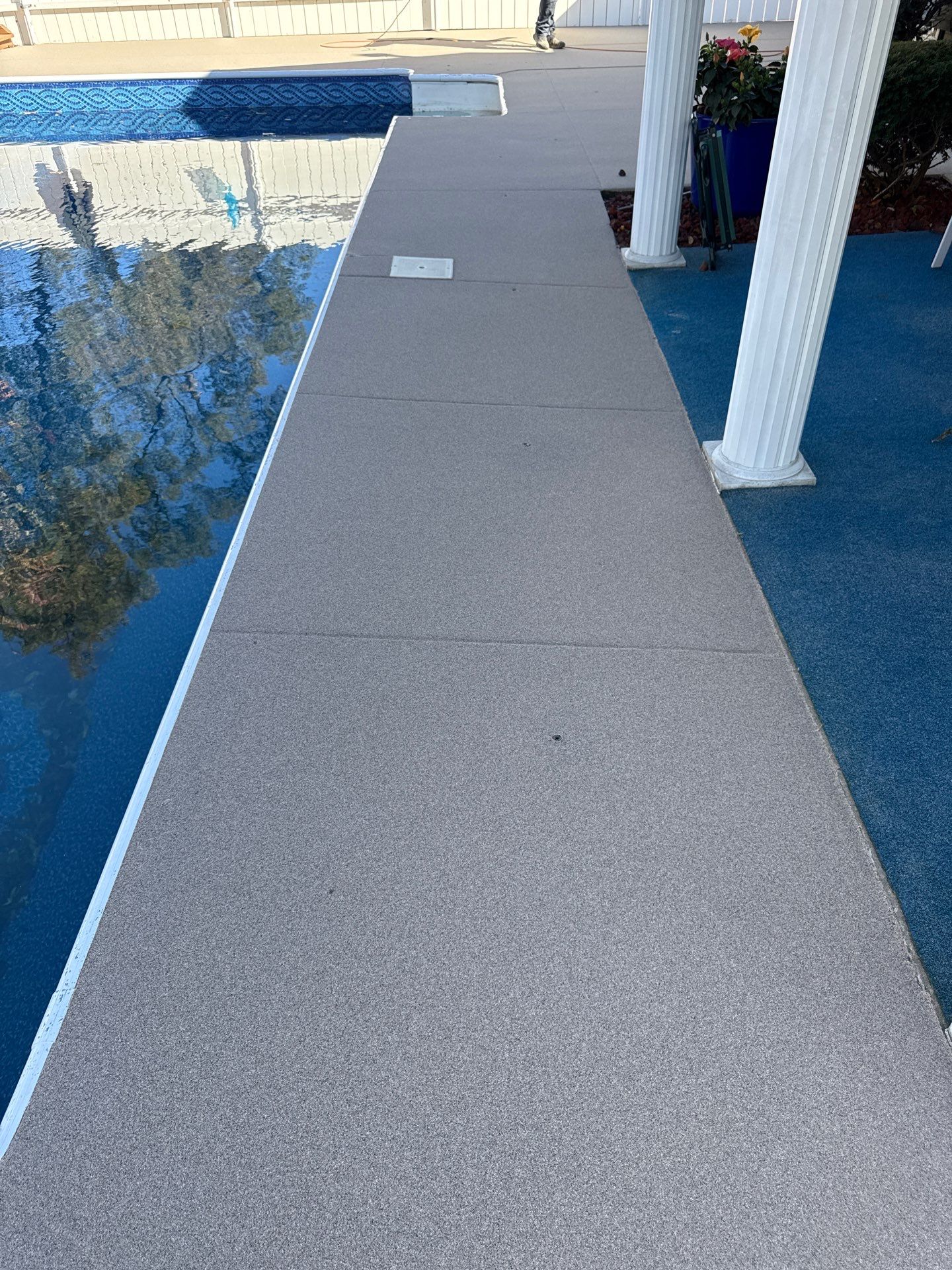 Davenport Pool Deck Project in McKees Rocks by Floors in a Day, Inc